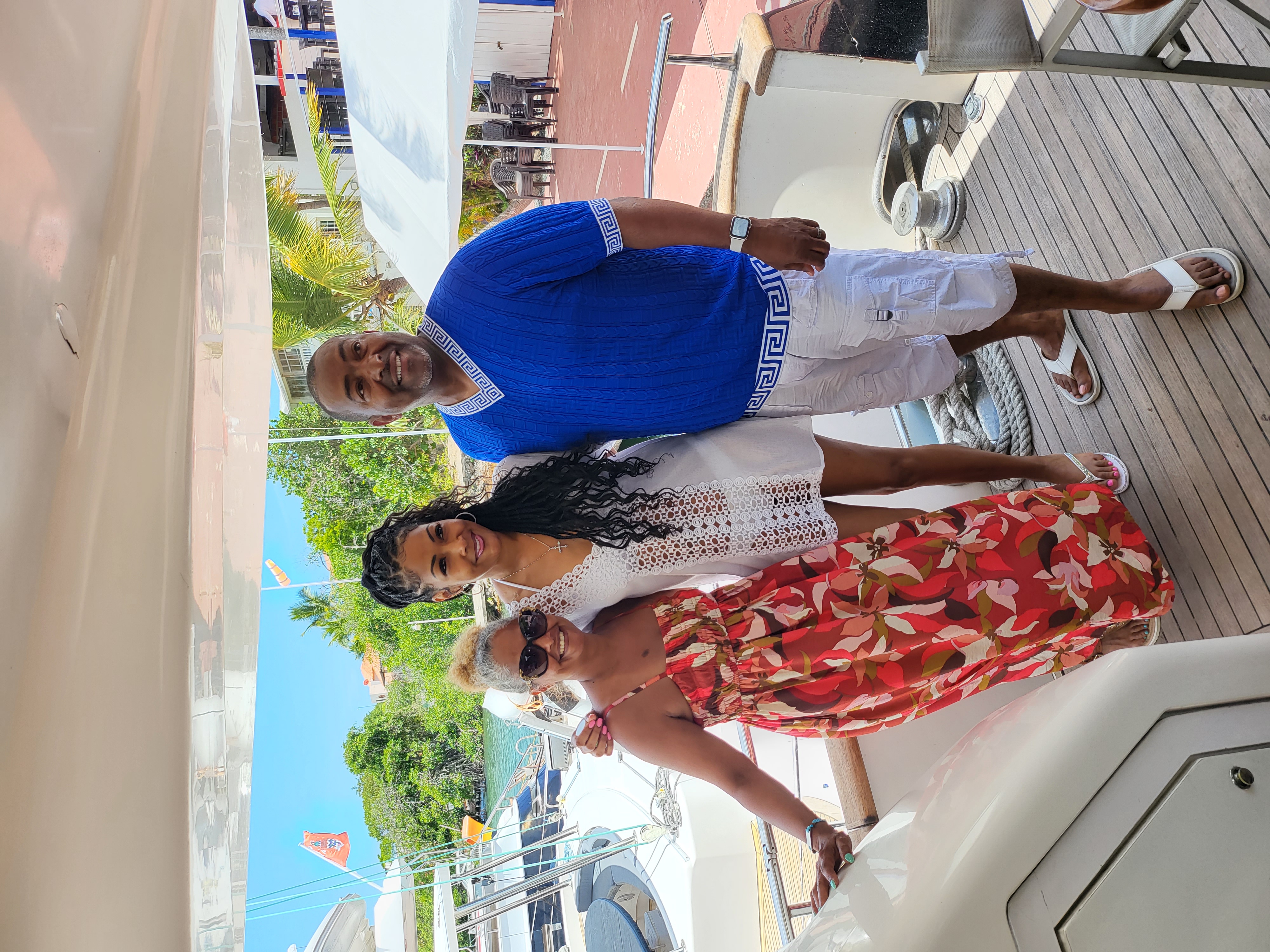 ocean-view, people, pool — Base Albatros Caribe (founder field photo)