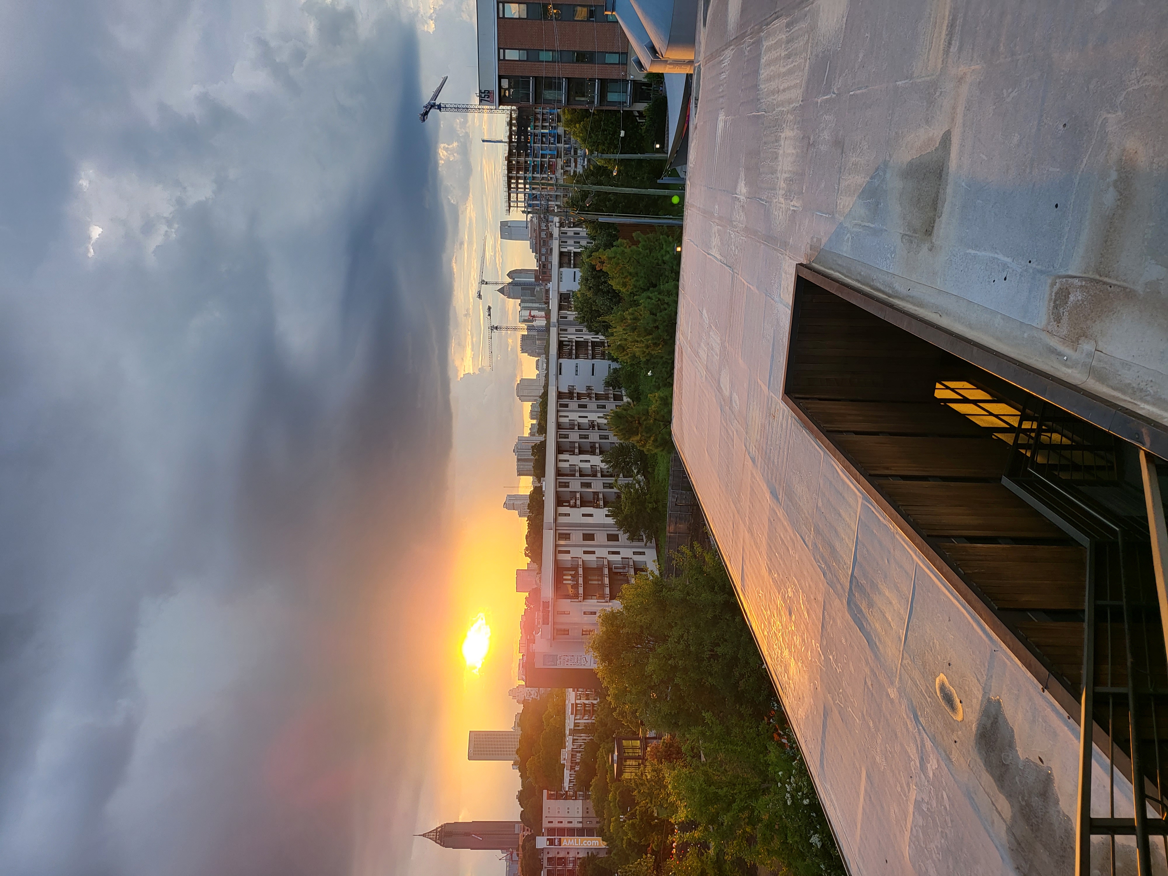 sunset, city, sunrise — New Realm Brewing Co. (founder field photo)